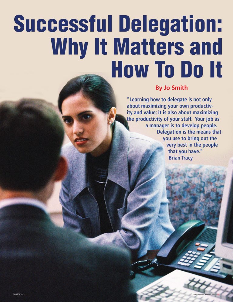 Successful Delegation: Why It Matters and How To Do It